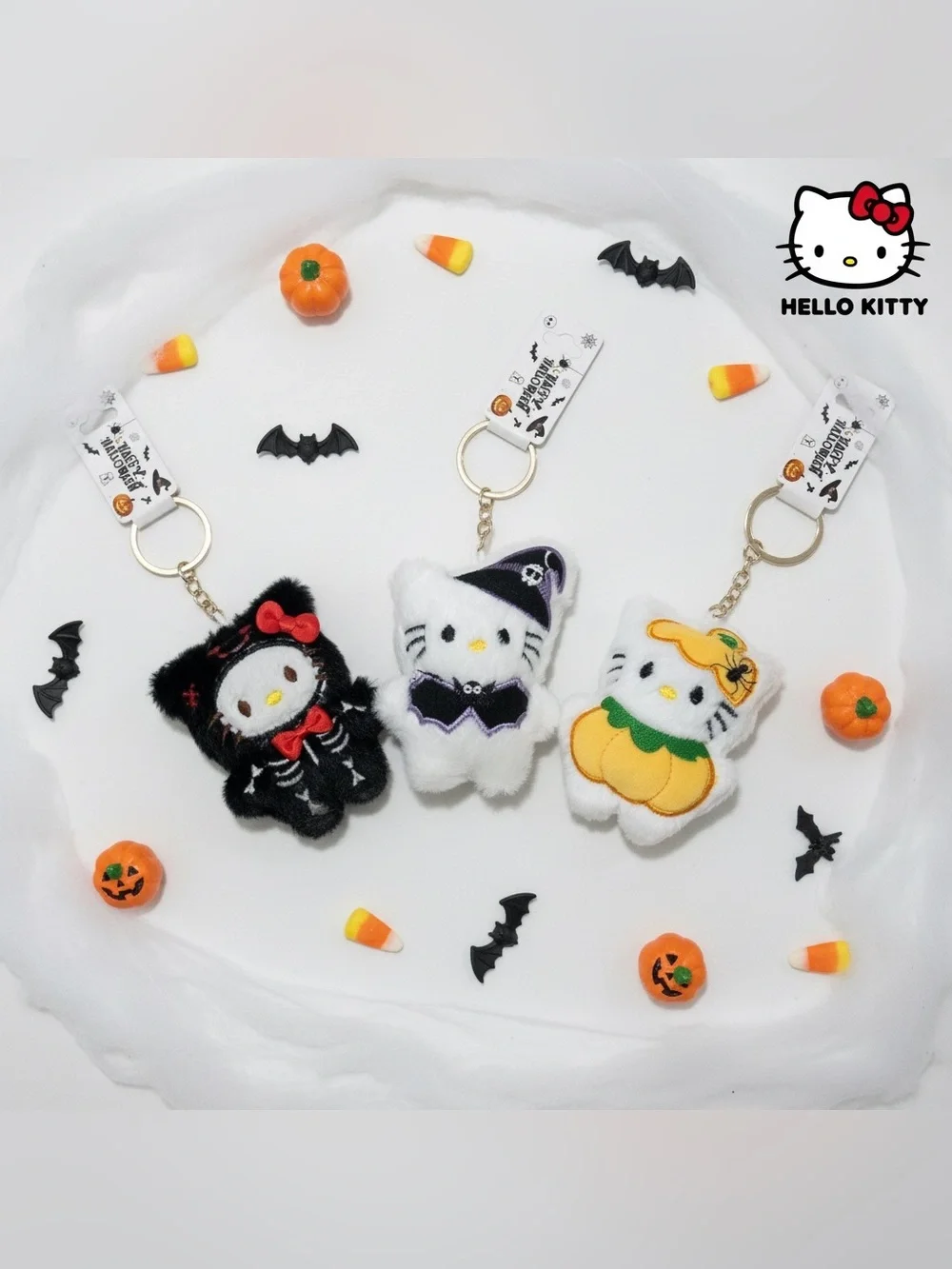 NWT Hello Kitty Halloween Plush Keychain (pick yours)